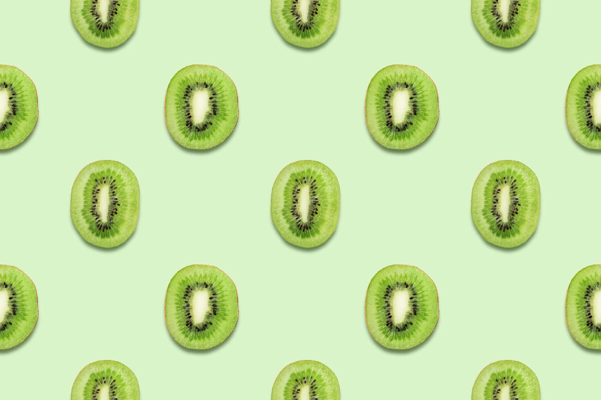 Collage of kiwi slices