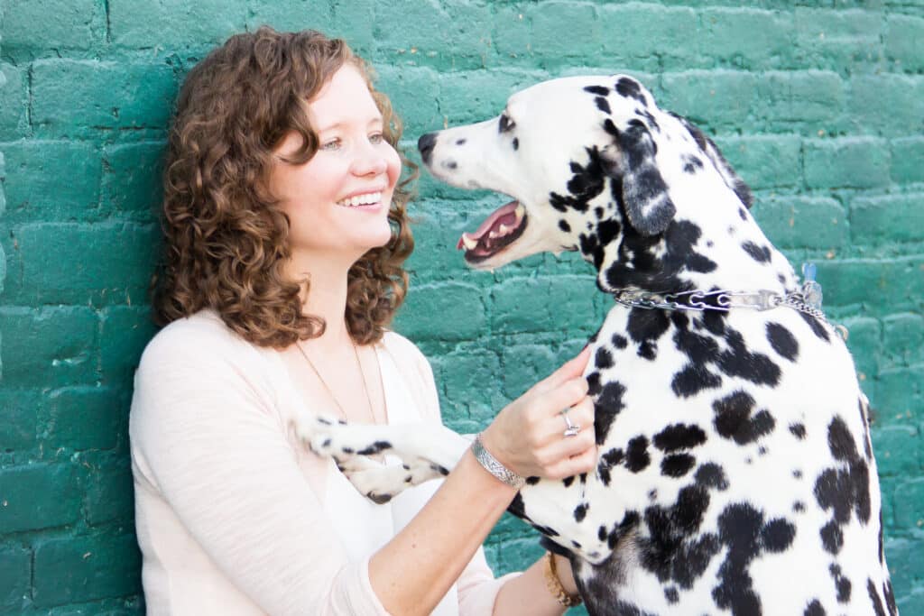 Jenny and her dalmatian